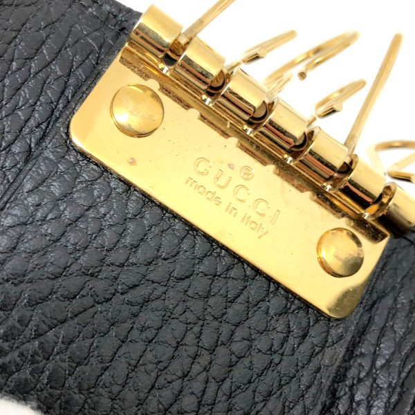 imgrc0095918540 Gucci 6 Key Case GG Marmont Leather Black