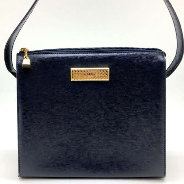 imgrc0095927644 Christian Dior Shoulder Bag Leather Navy