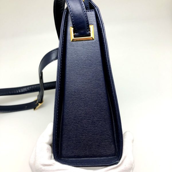 imgrc0095927646 Christian Dior Shoulder Bag Leather Navy