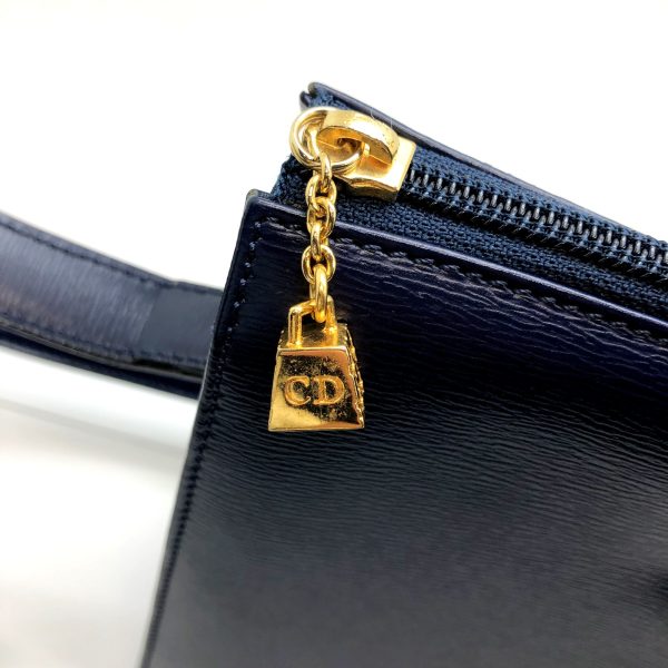 imgrc0095927650 Christian Dior Shoulder Bag Leather Navy