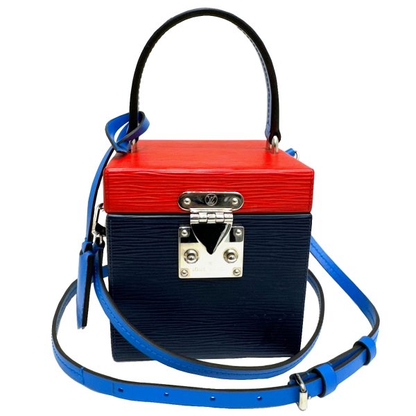 imgrc0096027101 LOUIS VUITTON Bleecker Box Shoulder Bag Epi Navy Red Blue