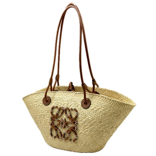 imgrc0096027250 Loewe Anagram Basket Bag Small Palm Natural