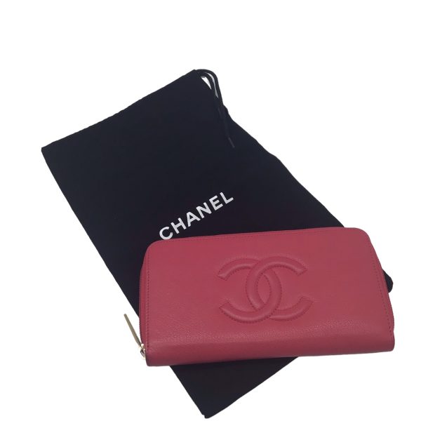 imgrc0096041689 CHANEL Round Zipper Long Wallet Pink