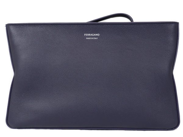 imgrc0096082643 Ferragamo Pouch Clutch Bag Navy