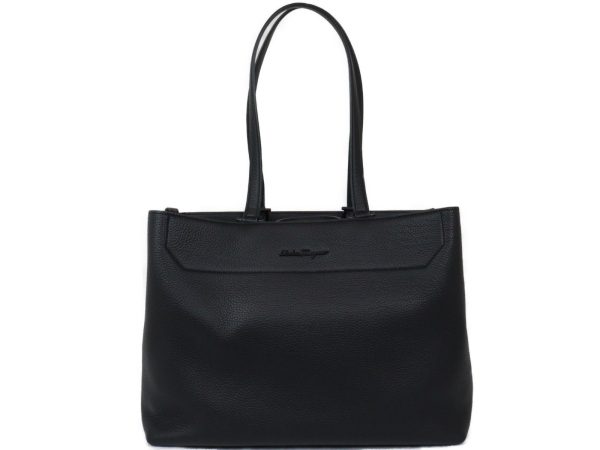 imgrc0096083334 Salvatore Ferragamo Tote Bag Black Leather