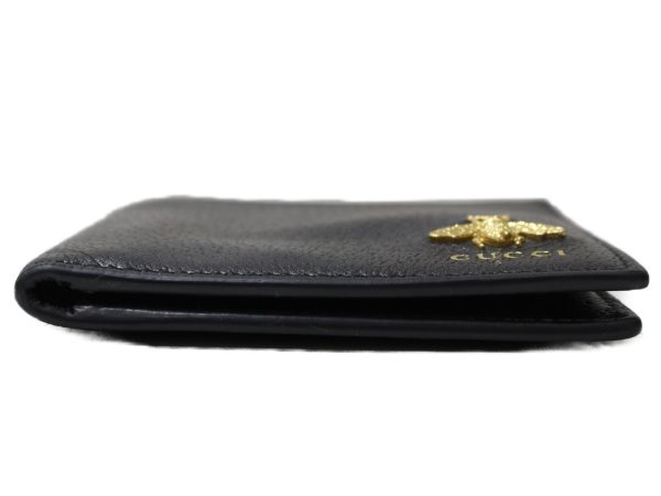 imgrc0096084471 Gucci Bifold Wallet Animalier Bee Black