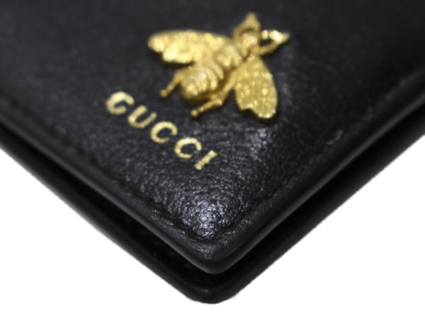 imgrc0096084473 Gucci Bifold Wallet Animalier Bee Black