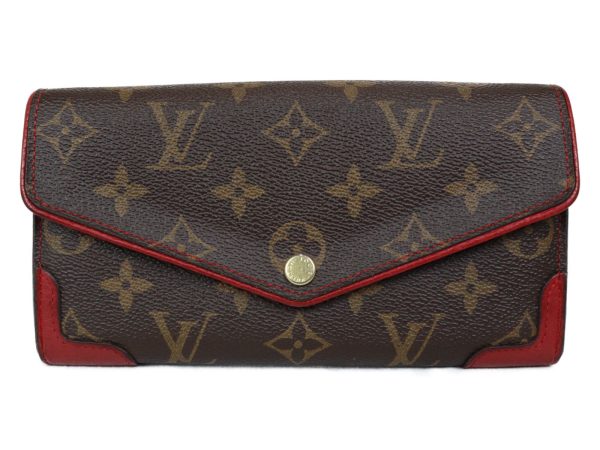 imgrc0096106518 Louis Vuitton Portefeuille Sara Retiro Brown Red