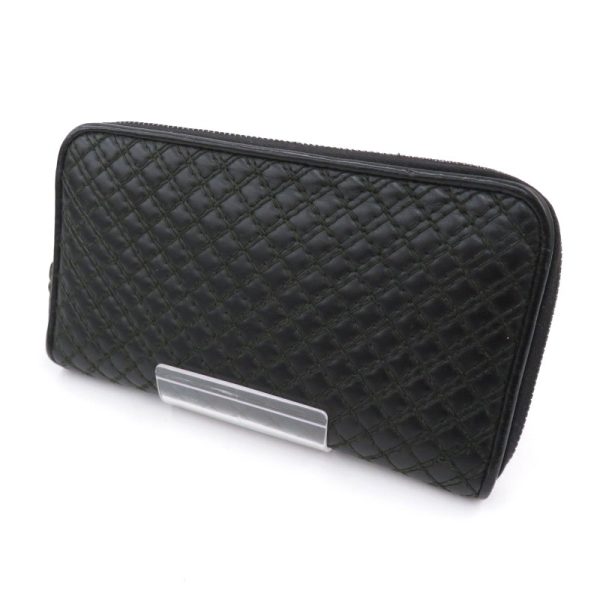 imgrc0096114337 Bottega Veneta Quilted Double Stitch Wallet Black