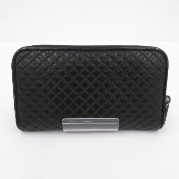 imgrc0096114339 Bottega Veneta Quilted Double Stitch Wallet Black