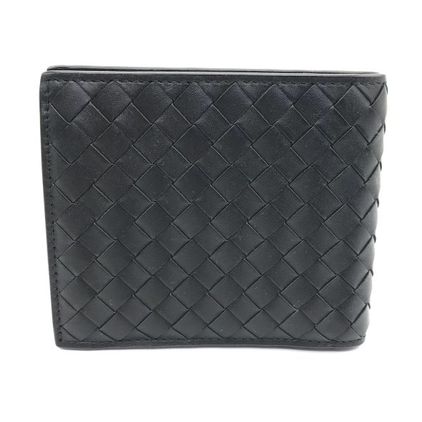 imgrc0096119530 Bottega Veneta Intrecciato Bifold Wallet Black