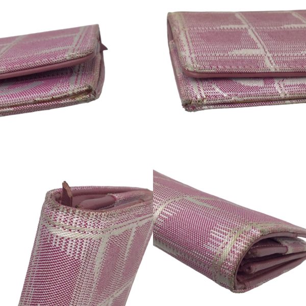 imgrc0096257160 CHANEL New Travel Line Long Wallet Nylon Jacquard Pink