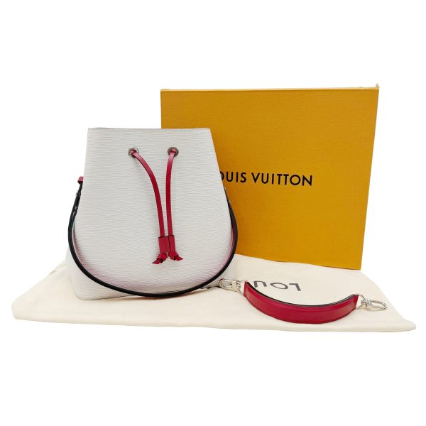 imgrc0096326130 LOUIS VUITTON Neo Noe Shoulder Bag Epi Leather White Red Black