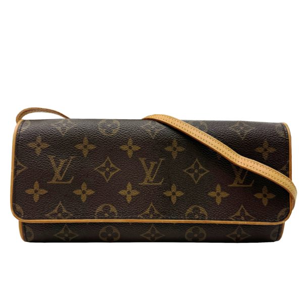 imgrc0096343726 LOUIS VUITTON Pochette Twin GM Monogram Shoulder Bag Brown