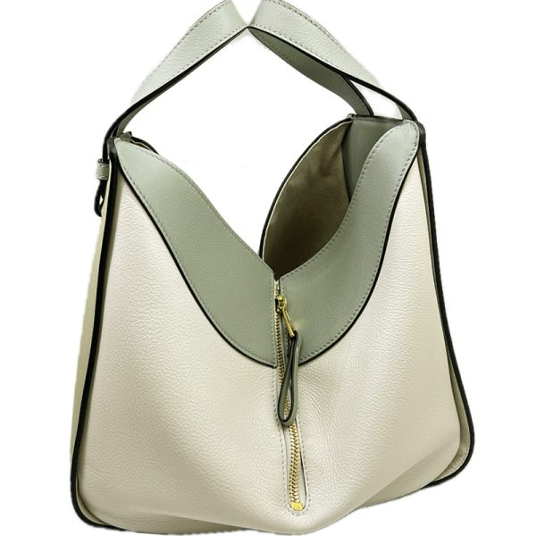 imgrc0096390904 Loewe Hammock Small 2WAY Shoulder Bag Leather Beige Green