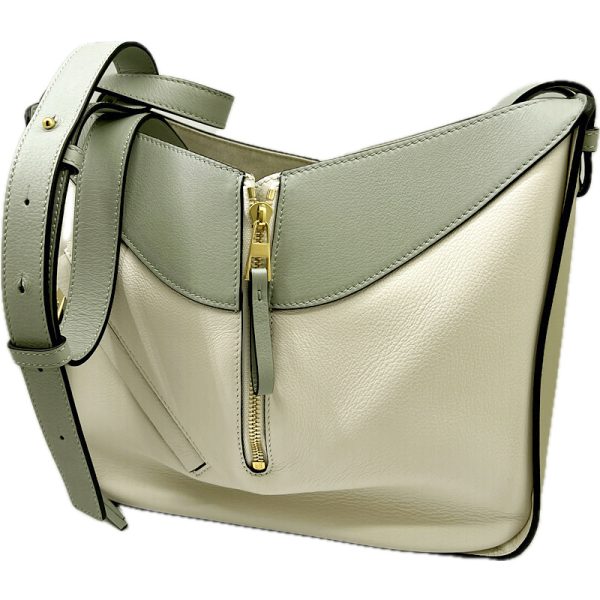 imgrc0096390905 Loewe Hammock Small 2WAY Shoulder Bag Leather Beige Green