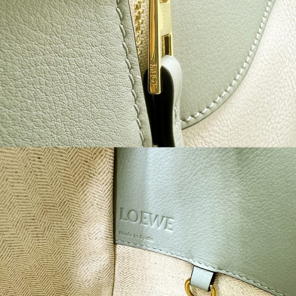 imgrc0096390909 Loewe Hammock Small 2WAY Shoulder Bag Leather Beige Green