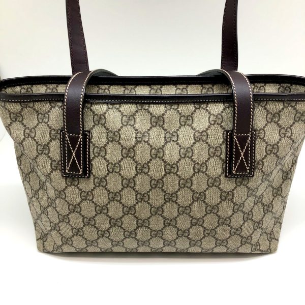 imgrc0096411276 Gucci Tote Bag GG Supreme Beige Dark Brown