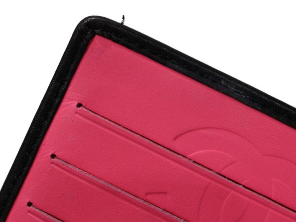 imgrc0096422609 Chanel Bi fold Long Wallet Cambon Line Black Pink