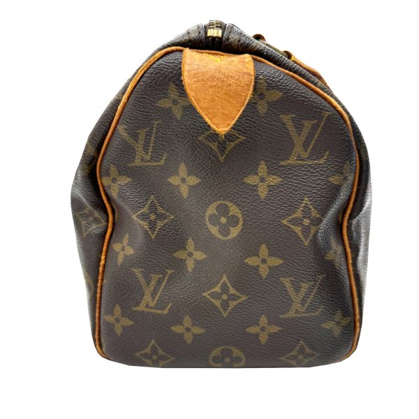 imgrc0096425568 LOUIS VUITTON Speedy 25 Handbag Monogram Brown