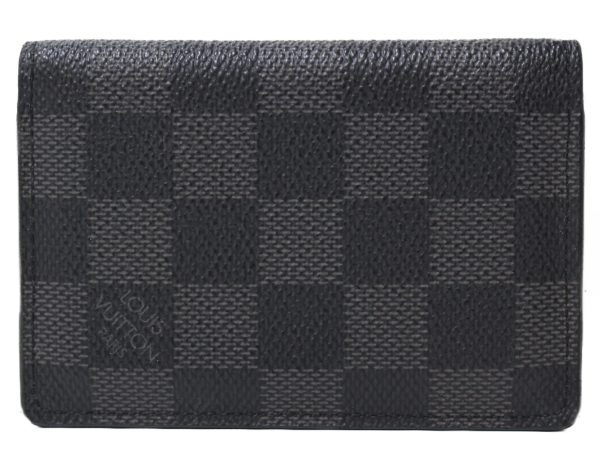 imgrc0096430183 Louis Vuitton Organizer Card Case Black Gray