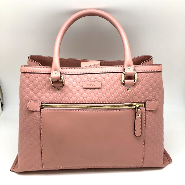 imgrc0096434328 Gucci 2WAY Handbag Micro GG Shima Leather Pink