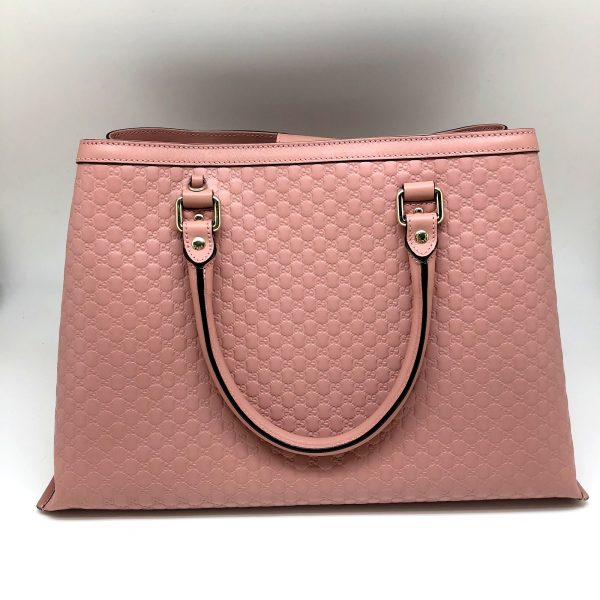 imgrc0096434329 Gucci 2WAY Handbag Micro GG Shima Leather Pink