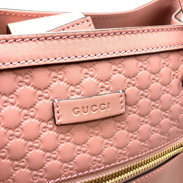 imgrc0096434333 Gucci 2WAY Handbag Micro GG Shima Leather Pink