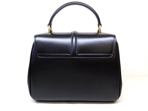 imgrc0096464144 Celine Mini 16 Satin Calfskin Bag Black