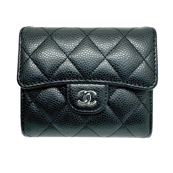 imgrc0096466176 CHANEL Classic Flap Wallet Caviar Skin Black