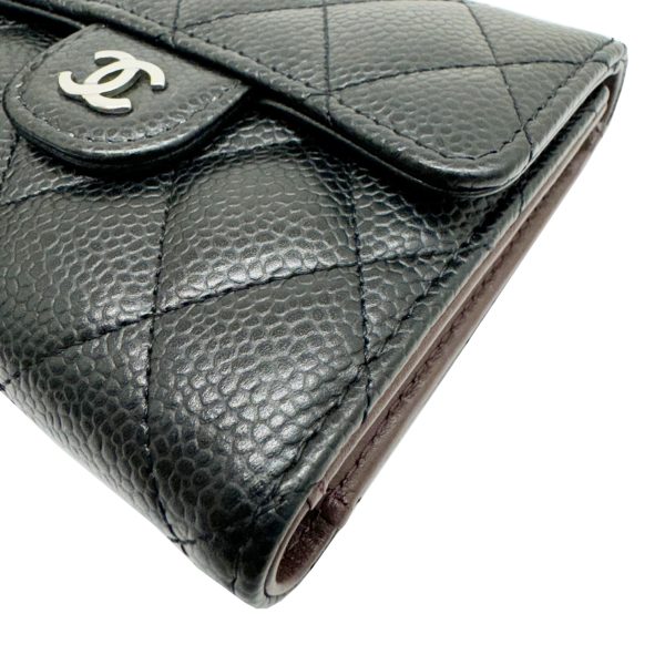 imgrc0096466179 CHANEL Classic Flap Wallet Caviar Skin Black