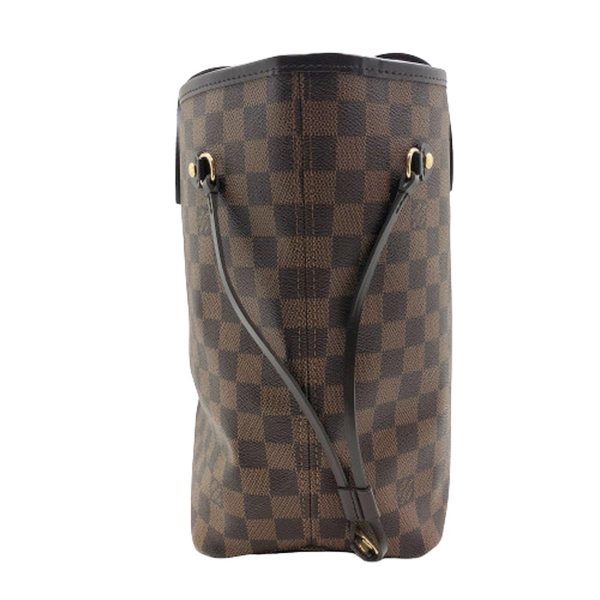 imgrc0096477909 Louis Vuitton Neverfull MM Damier Brown Leather Tote Bag