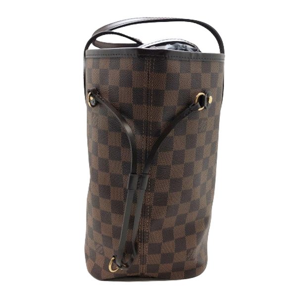 imgrc0096477910 Louis Vuitton Neverfull MM Damier Brown Leather Tote Bag