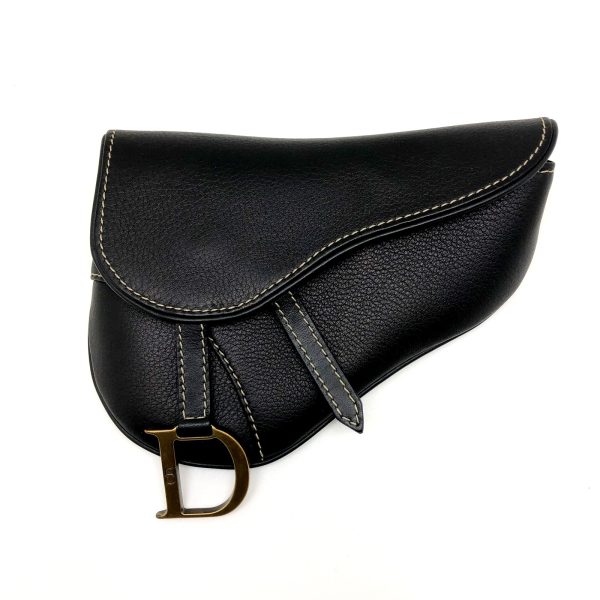 imgrc0096489545 Christian Dior Waist Bag Saddle Black