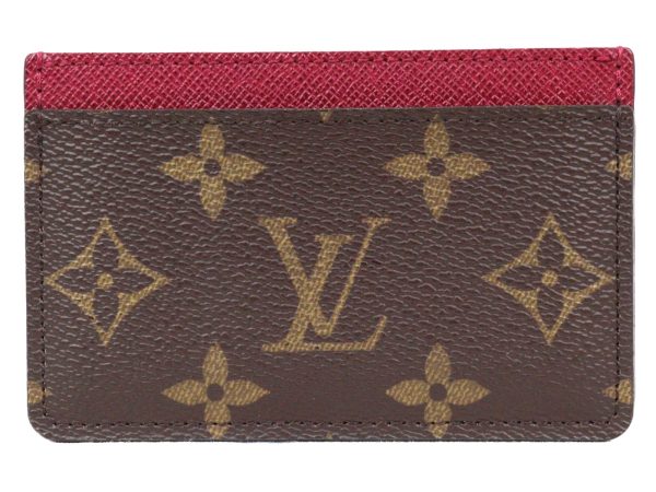 imgrc0096501280 Louis Vuitton Porte Carte Sampler Brown Fuchsia