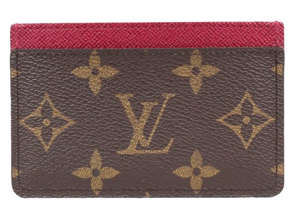 imgrc0096501281 Louis Vuitton Porte Carte Sampler Brown Fuchsia