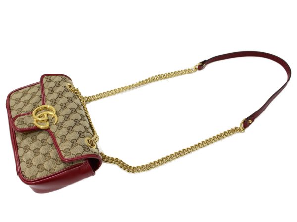 imgrc0096502262 Gucci GG Marmont Shoulder Bag Beige Red