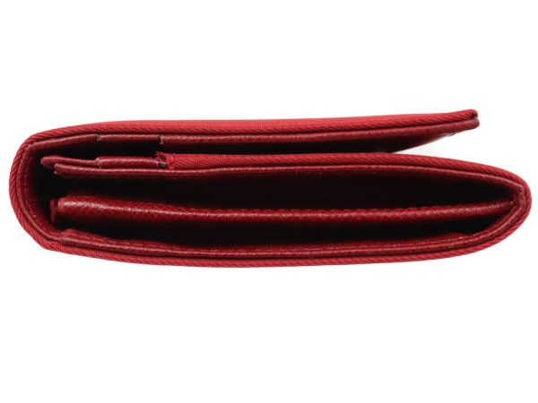 imgrc0096505457 Prada Long Wallet Nylon Cherry Red