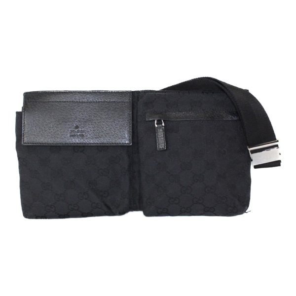 imgrc0096508261 Gucci GG Canvas Waist Body Bag Black