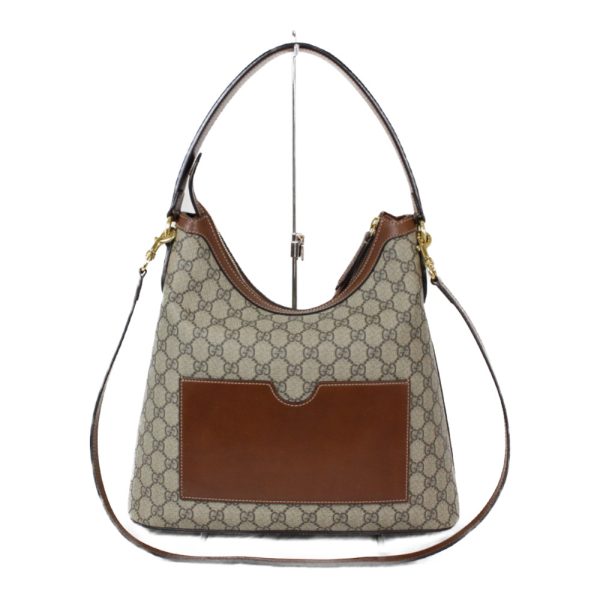 imgrc0096520264 Gucci GG Supreme Hobo Shoulder Bag Brown Beige