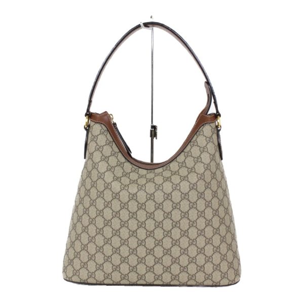 imgrc0096520265 Gucci GG Supreme Hobo Shoulder Bag Brown Beige