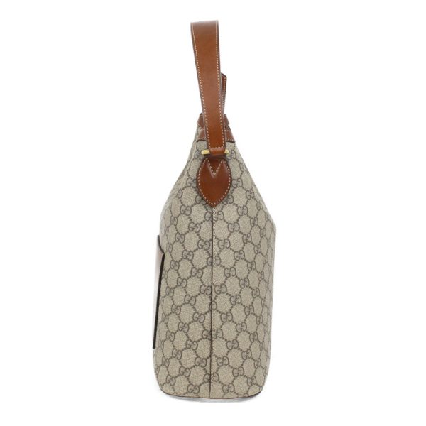 imgrc0096520266 Gucci GG Supreme Hobo Shoulder Bag Brown Beige