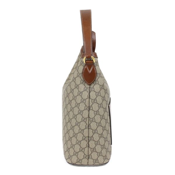 imgrc0096520267 Gucci GG Supreme Hobo Shoulder Bag Brown Beige