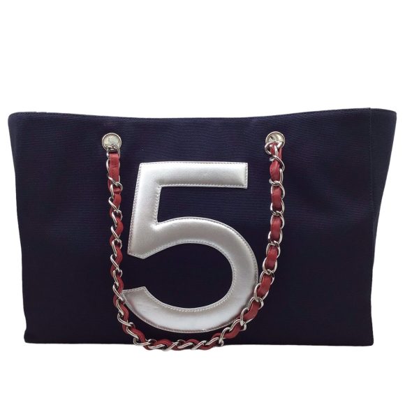 imgrc0096570503 CHANEL No5 Chain Tote Bag Navy