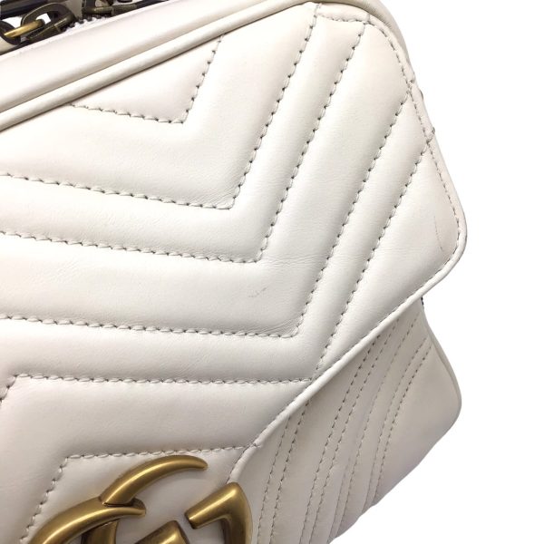 imgrc0096582472 GUCCI GG Marmont 2WAY Shoulder Bag Leather Ivory