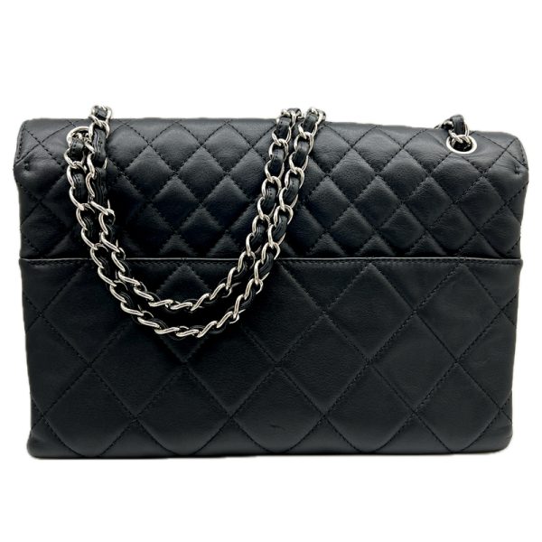 imgrc0096590243 CHANEL Matelasse Single Flap Chain Bag Black