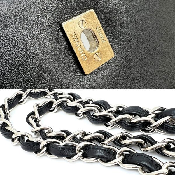 imgrc0096590248 CHANEL Matelasse Single Flap Chain Bag Black