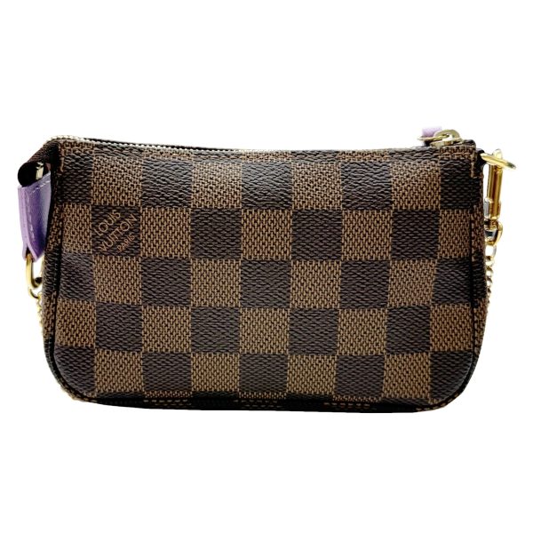 imgrc0096625494 LOUIS VUITTON Mini Pochette Accessoire Damier Ilustre Brown Gold