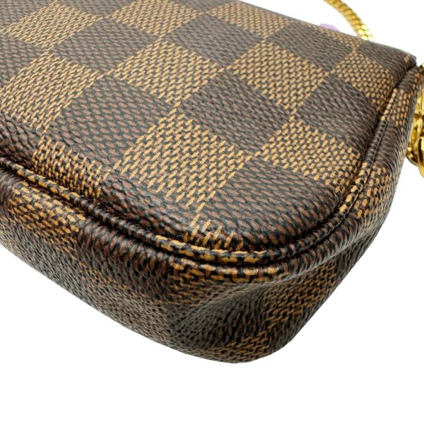 imgrc0096625497 LOUIS VUITTON Mini Pochette Accessoire Damier Ilustre Brown Gold