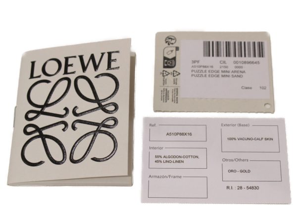 imgrc0096644013 Loewe Mini Puzzle Handbag Shoulder Sand Greige